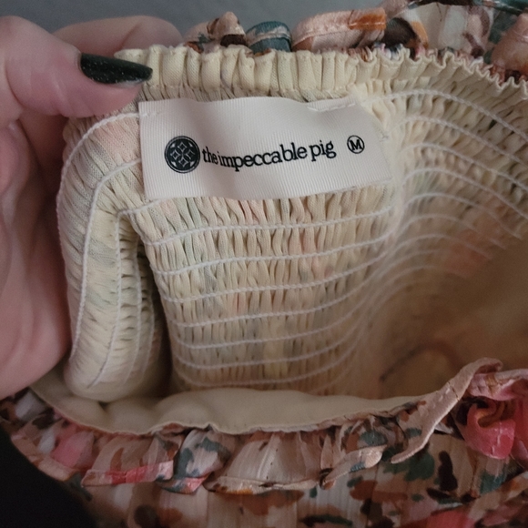 The Impeccable Pig Detail Oriented dress peach size medium. - Picture 7 of 7